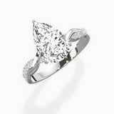 Intertwined Solitaire Engagement Ring