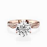 Intertwined Solitaire Engagement Ring