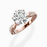 Intertwined Solitaire Engagement Ring
