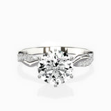 Intertwined Solitaire Engagement Ring