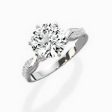 Intertwined Solitaire Engagement Ring