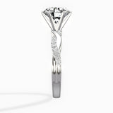 Intertwined Solitaire Engagement Ring