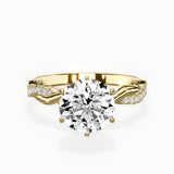 Intertwined Solitaire Engagement Ring
