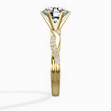 Intertwined Solitaire Engagement Ring