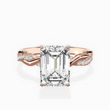 Intertwined Solitaire Engagement Ring