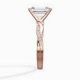 Intertwined Solitaire Engagement Ring