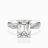 Intertwined Solitaire Engagement Ring