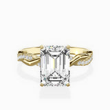 Intertwined Solitaire Engagement Ring