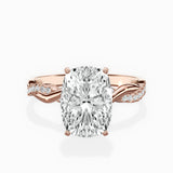 Intertwined Solitaire Engagement Ring