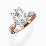 Intertwined Solitaire Engagement Ring