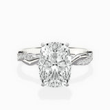 Intertwined Solitaire Engagement Ring