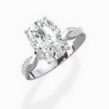 Intertwined Solitaire Engagement Ring