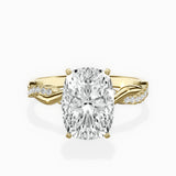 Intertwined Solitaire Engagement Ring