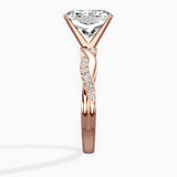 Intertwined Solitaire Engagement Ring