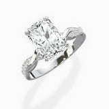 Intertwined Solitaire Engagement Ring