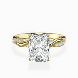Intertwined Solitaire Engagement Ring