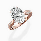 Intertwined Solitaire Engagement Ring