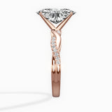 Intertwined Solitaire Engagement Ring