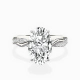 Intertwined Solitaire Engagement Ring