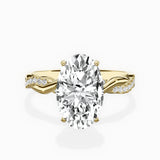 Intertwined Solitaire Engagement Ring