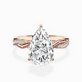 Intertwined Solitaire Engagement Ring