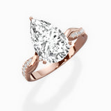 Intertwined Solitaire Engagement Ring