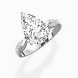 Intertwined Solitaire Engagement Ring