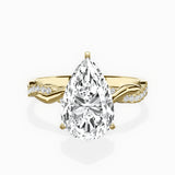 Intertwined Solitaire Engagement Ring