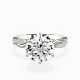 Intertwined Solitaire Engagement Ring