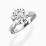Intertwined Solitaire Engagement Ring