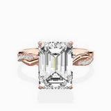 Intertwined Solitaire Engagement Ring