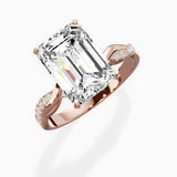 Intertwined Solitaire Engagement Ring
