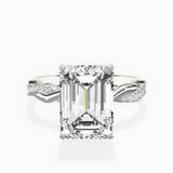 Intertwined Solitaire Engagement Ring