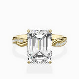 Intertwined Solitaire Engagement Ring