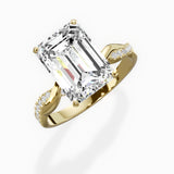 Intertwined Solitaire Engagement Ring
