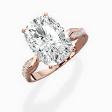 Intertwined Solitaire Engagement Ring
