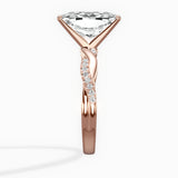 Intertwined Solitaire Engagement Ring