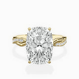 Intertwined Solitaire Engagement Ring