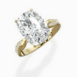 Intertwined Solitaire Engagement Ring
