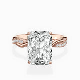 Intertwined Solitaire Engagement Ring