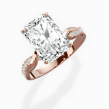 Intertwined Solitaire Engagement Ring