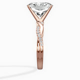 Intertwined Solitaire Engagement Ring