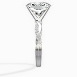 Intertwined Solitaire Engagement Ring
