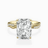 Intertwined Solitaire Engagement Ring