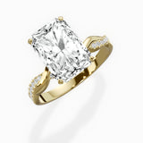 Intertwined Solitaire Engagement Ring