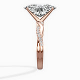 Intertwined Solitaire Engagement Ring