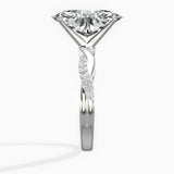 Intertwined Solitaire Engagement Ring