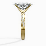 Intertwined Solitaire Engagement Ring