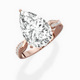 Intertwined Solitaire Engagement Ring