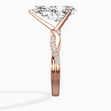 Intertwined Solitaire Engagement Ring